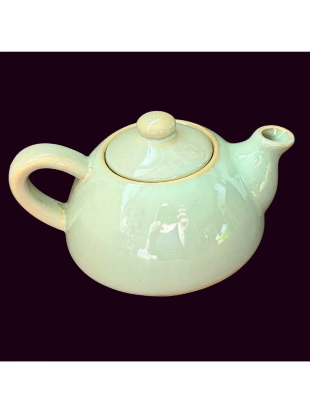 Pier 1 Farmhouse Chic Cottagecore Small Stoneware Teapot